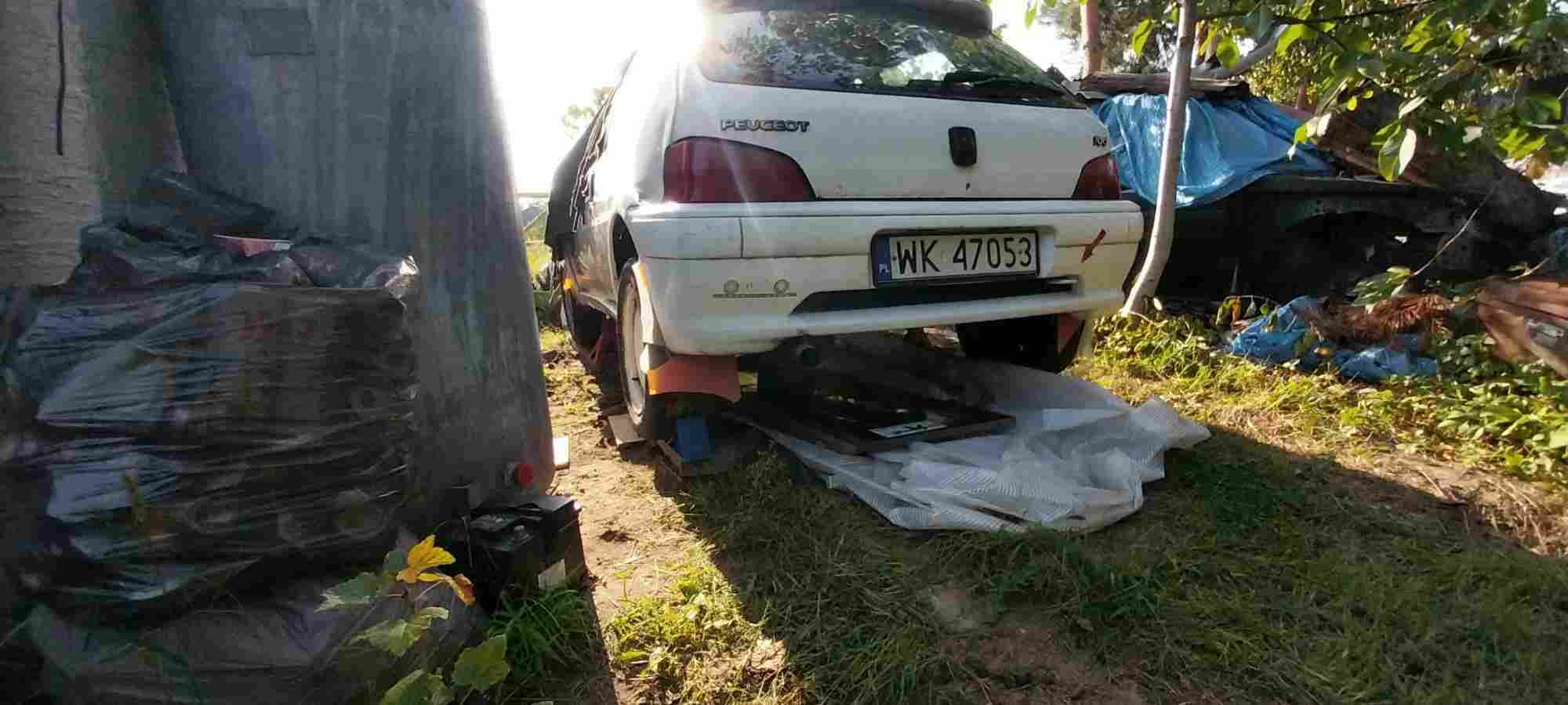 Opuszczony Peugeot 106 rallye w Mazowieckie – znalezisko Truck Mechanic from Poland